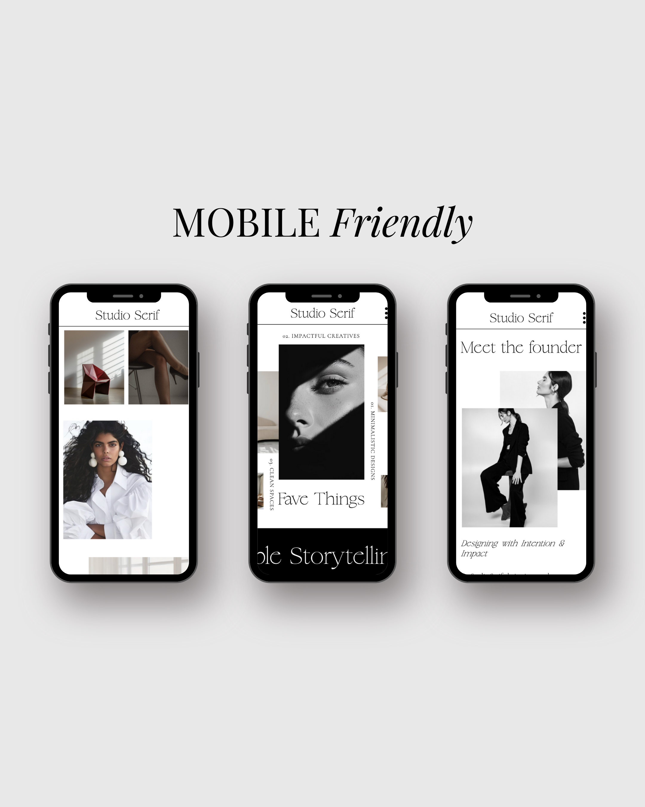 Creative agency website design template showit graphic design studio homepage layout inspiration ideas mobile responsive