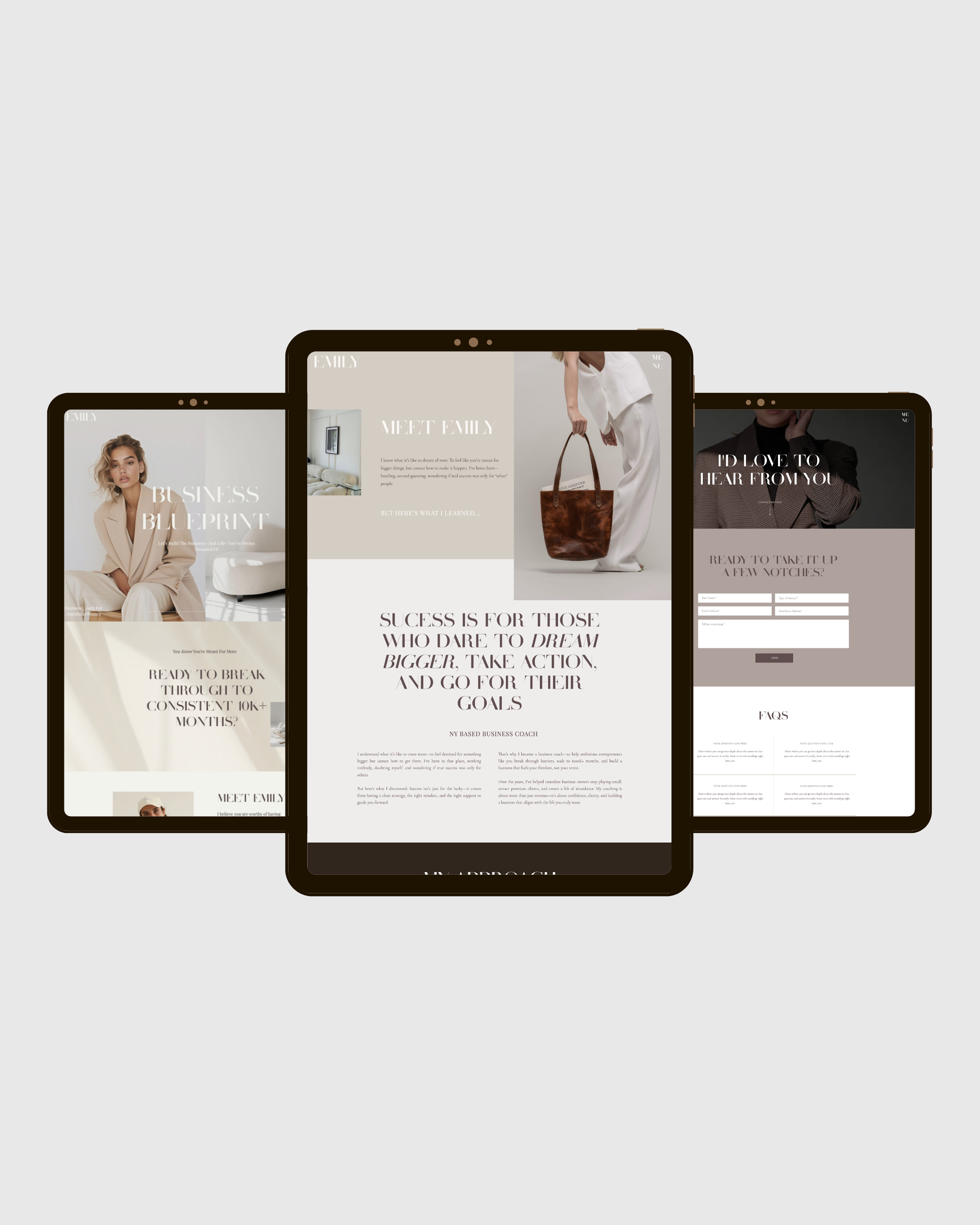 Emily Coaching | Showit Website