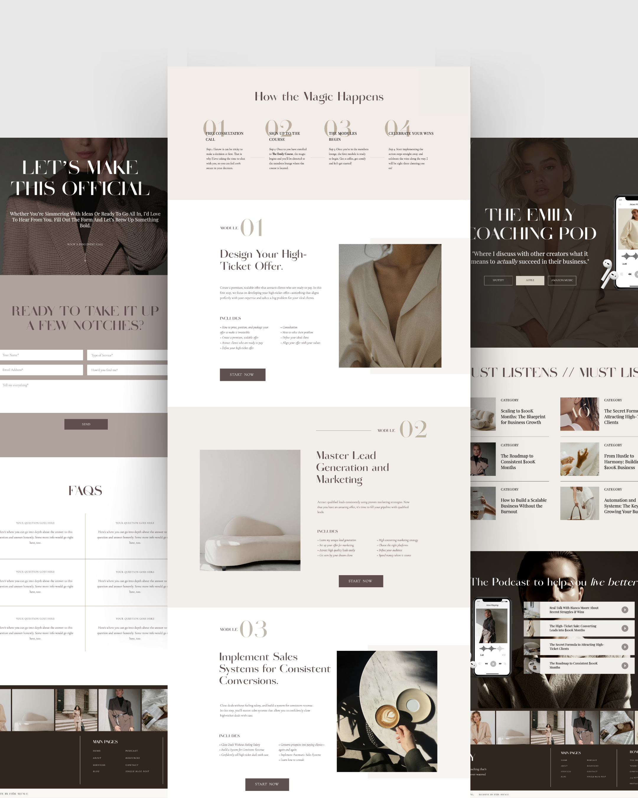 Emily Coaching | Showit Website