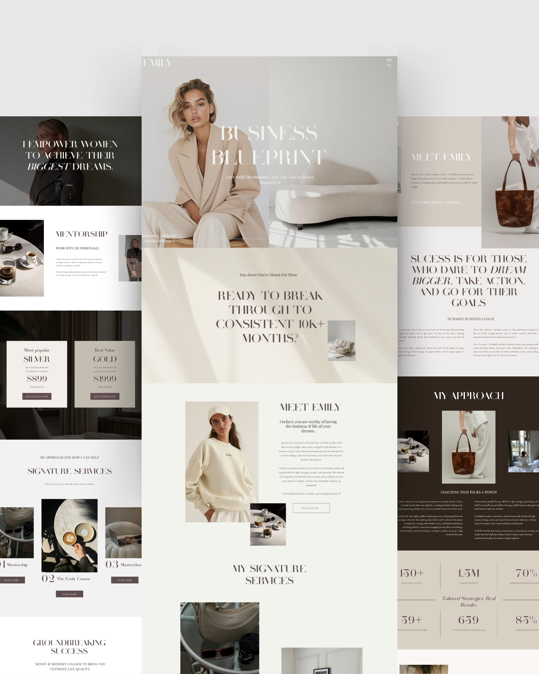 Emily Coaching | Showit Website